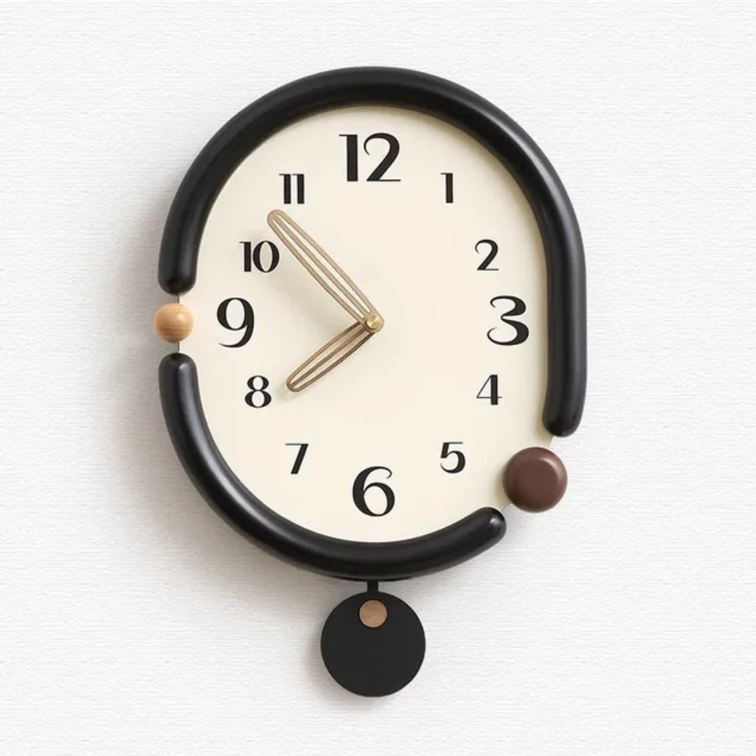 Oval wall clock