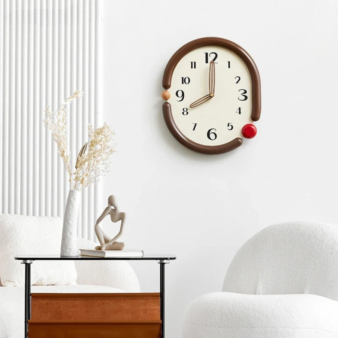 Oval wall clock