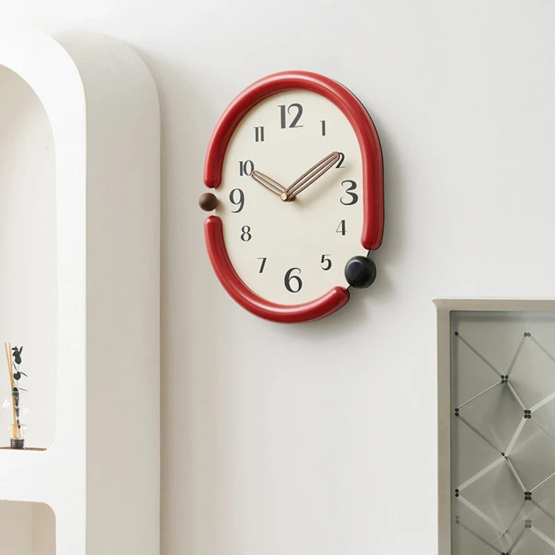 Oval wall clock