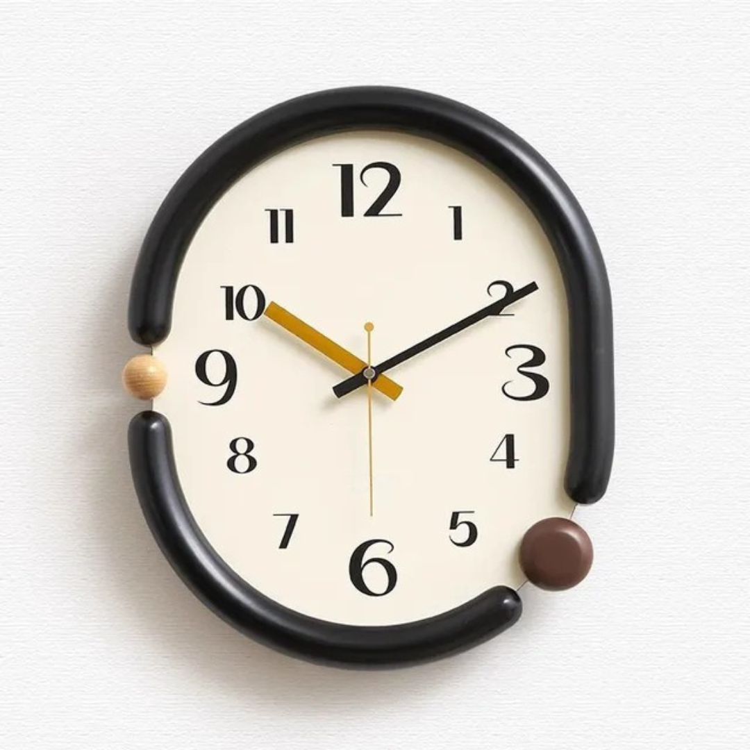 Oval wall clock