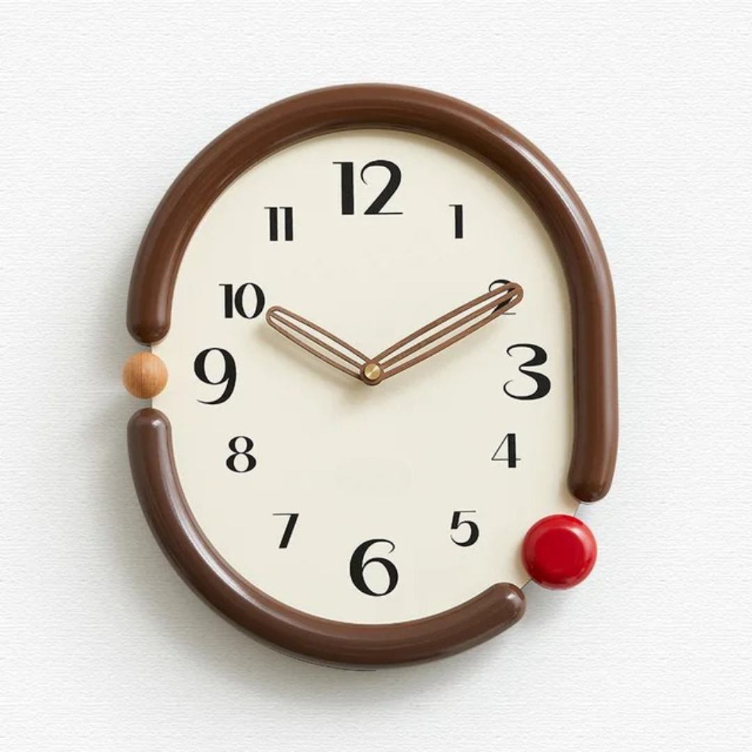 Oval wall clock