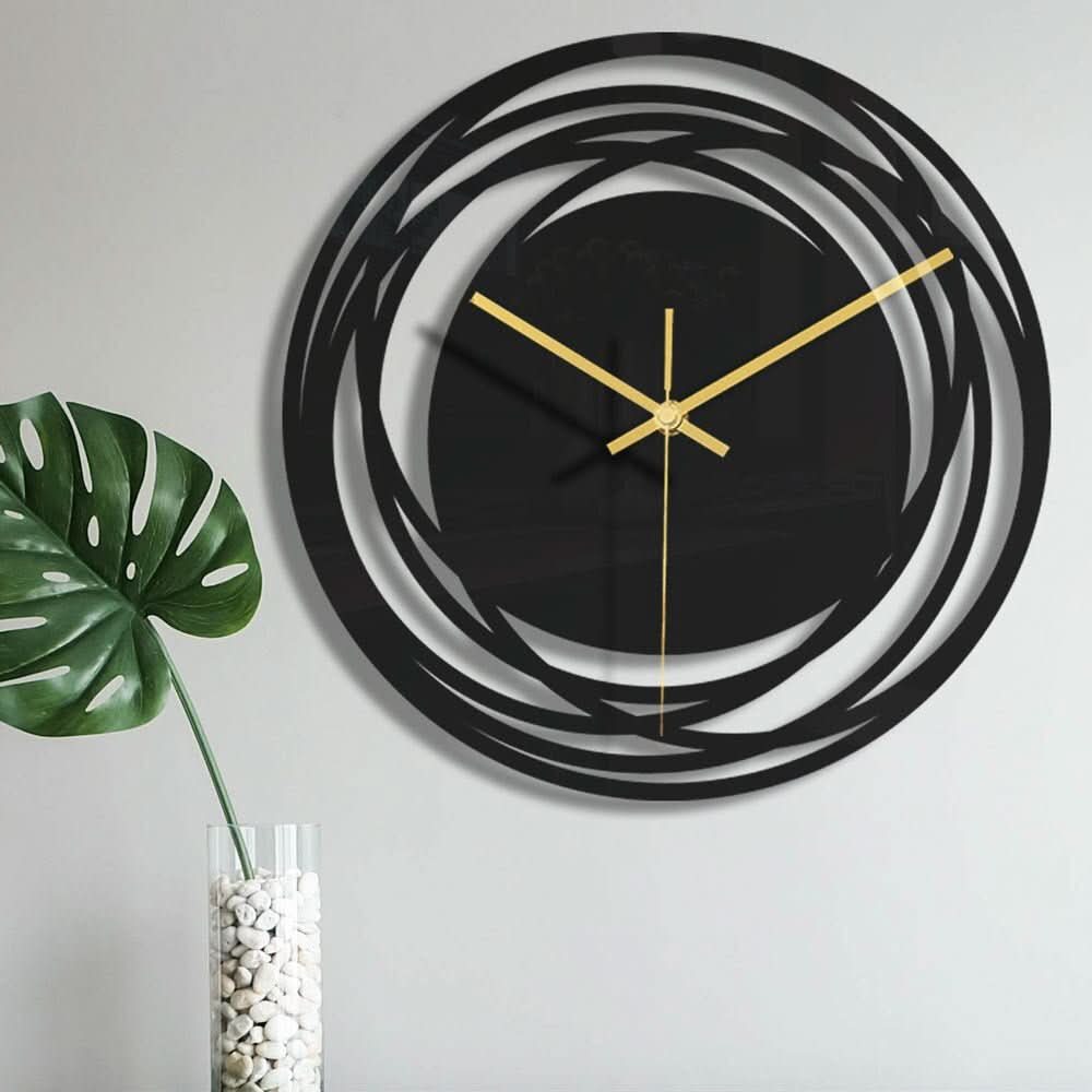 Horloge murale en métal de 40 cm