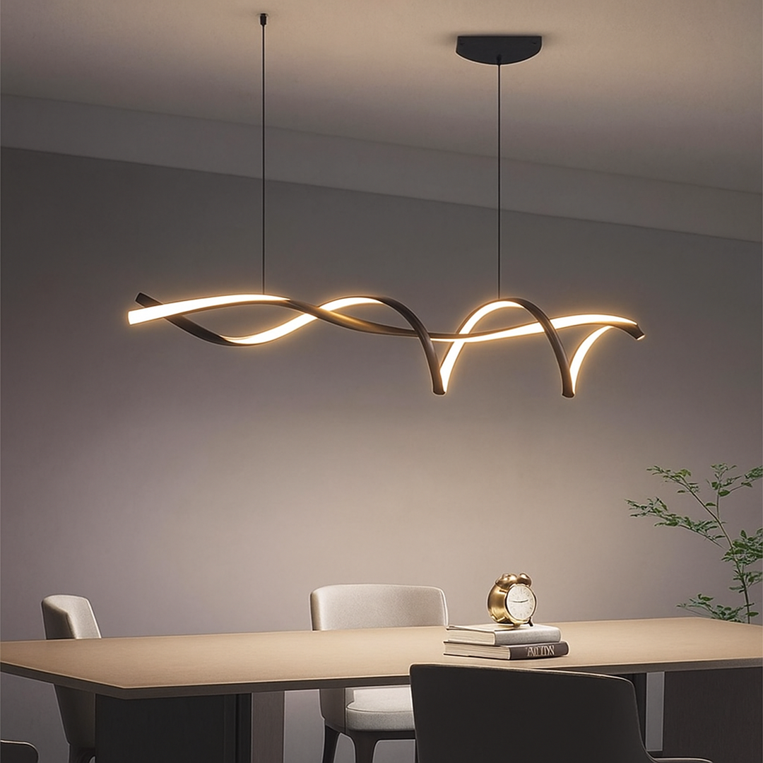 Żyrandol LED falisty