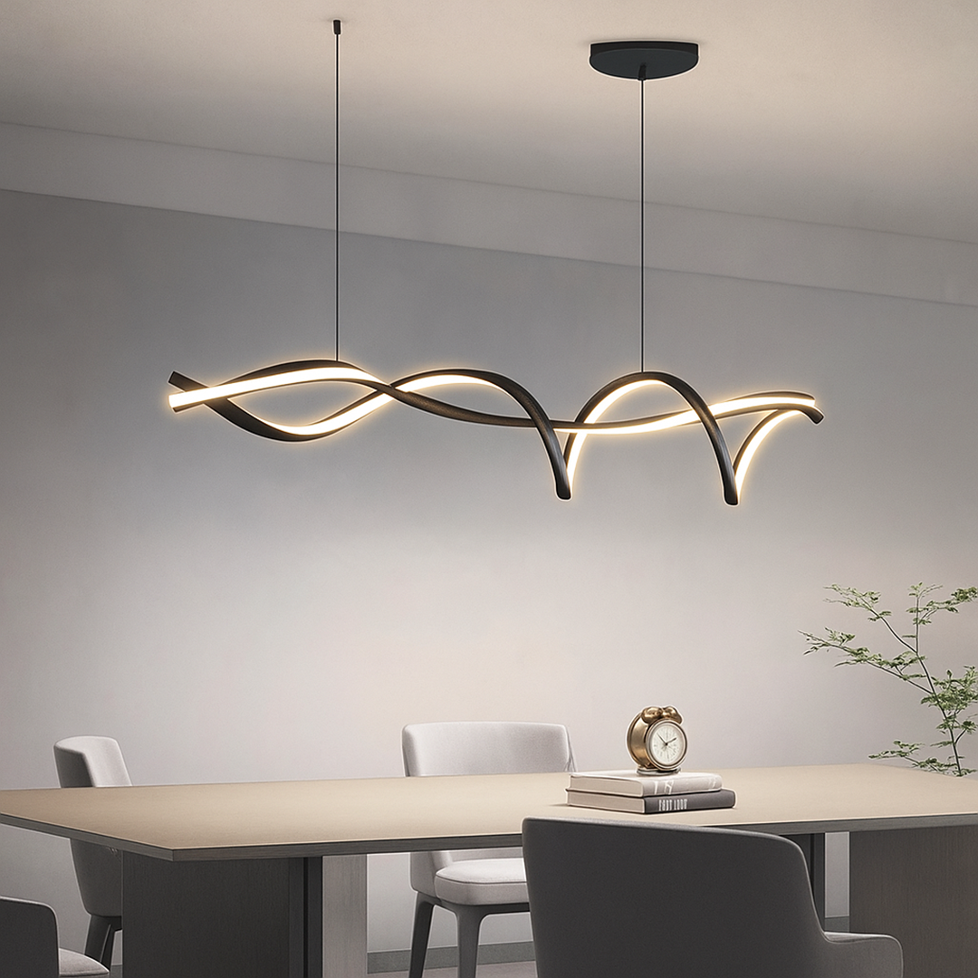 Żyrandol LED falisty
