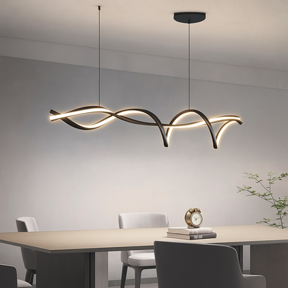 Żyrandol LED falisty