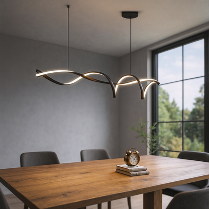 Żyrandol LED falisty