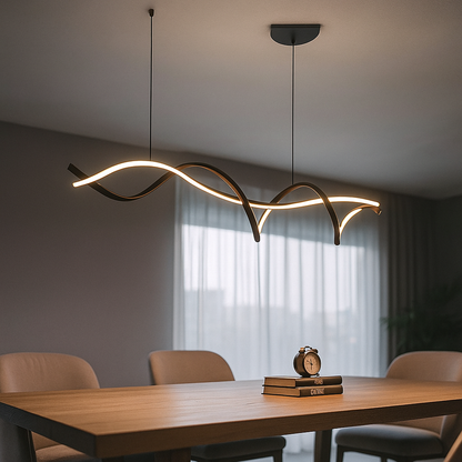Żyrandol LED falisty